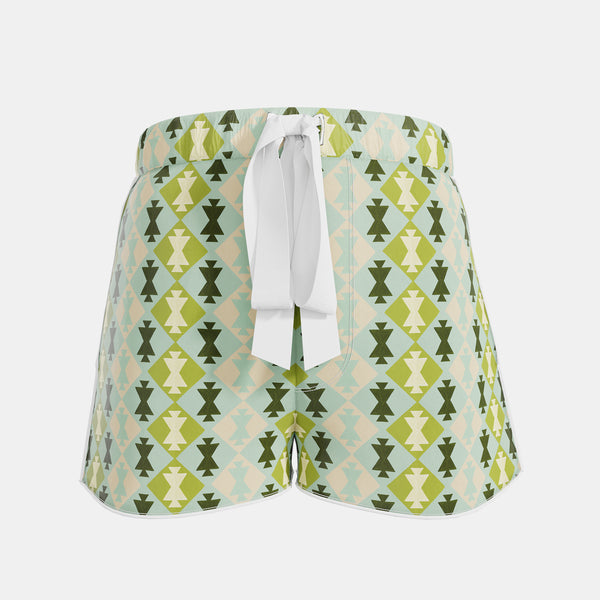 Chessboard Check Silk PJ Shorts
