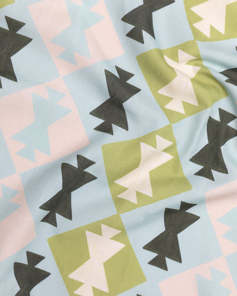 Chessboard Check Printed Fabric
