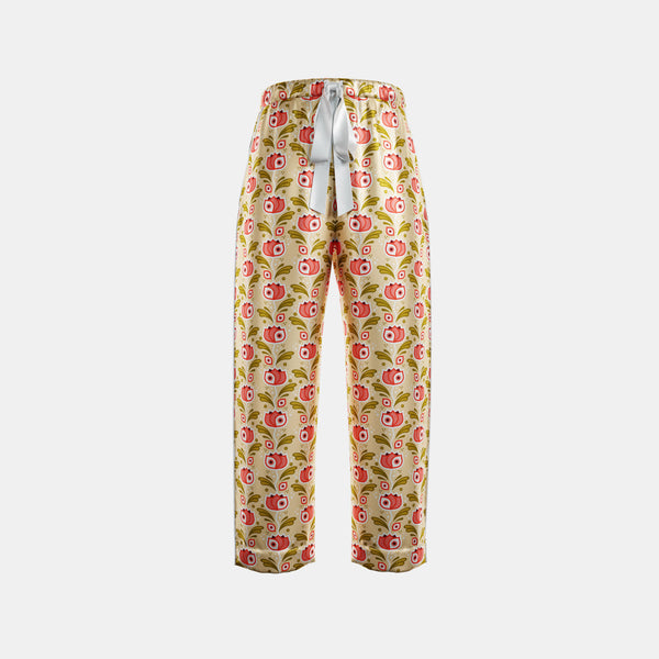 Eye Opening Florals Silk PJ Bottoms