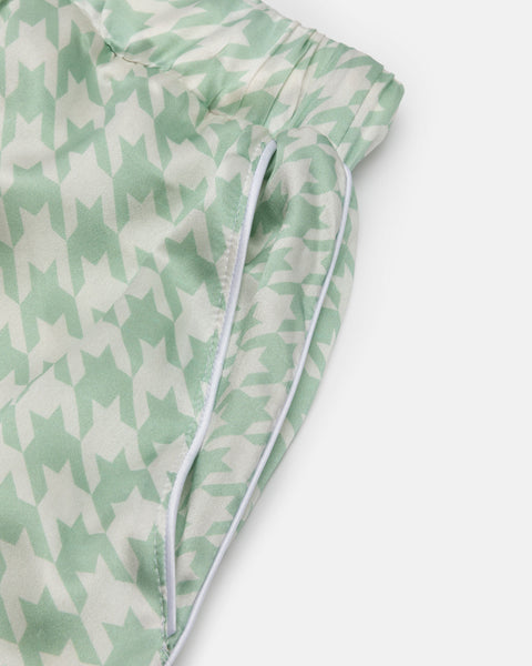 Blue Skies Houndstooth Silk PJ Bottoms