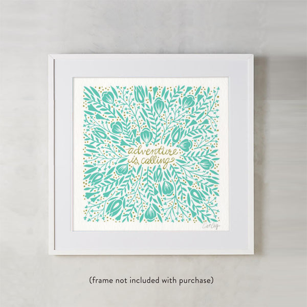 Adventure is Calling – Mint Palette • Art Print