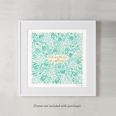 Adventure is Calling – Mint Palette • Art Print