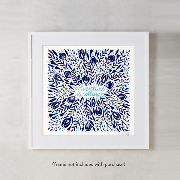 Adventure is Calling – Navy Palette • Art Print