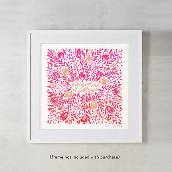 Adventure is Calling – Pink Palette • Art Print