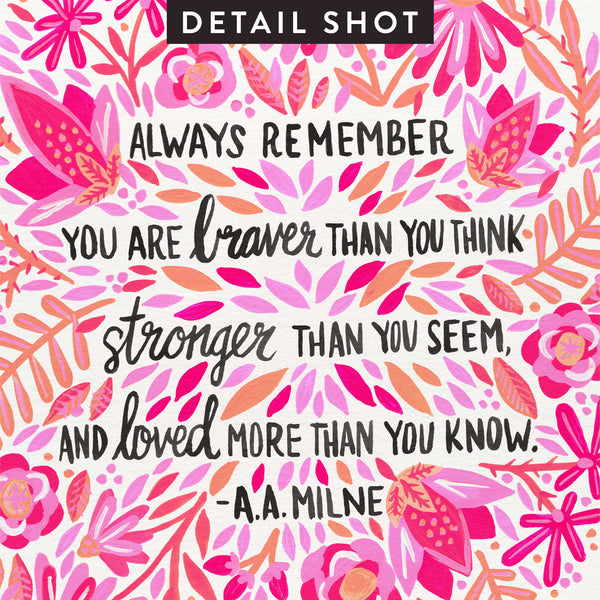 Always Remember – Pink Ombré Palette • Art Print