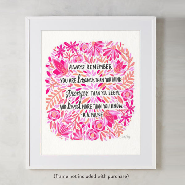Always Remember – Pink Ombré Palette • Art Print