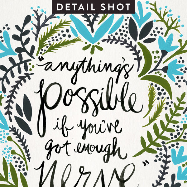 Anything’s Possible – Green & Blue Palette • Art Print