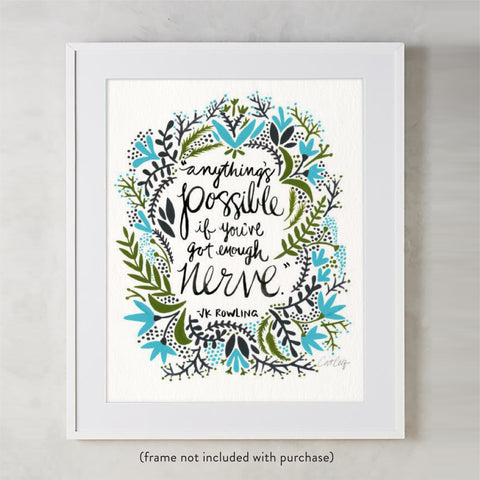 Anything’s Possible – Green & Blue Palette • Art Print
