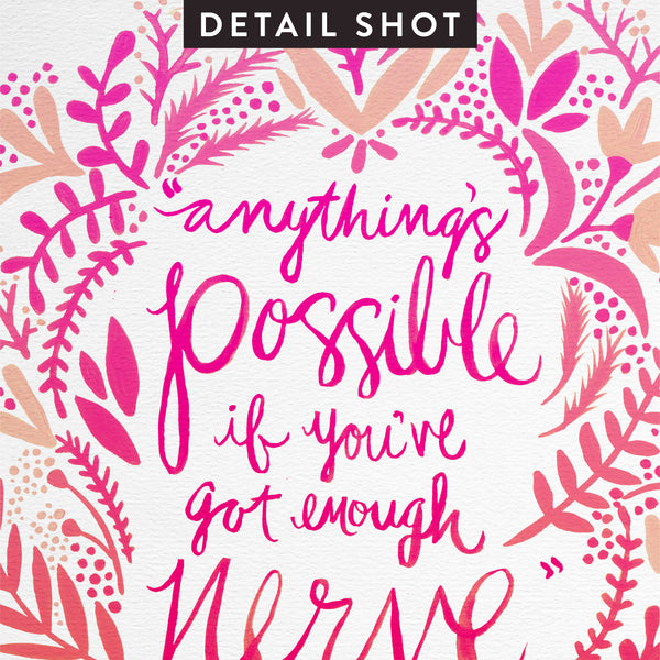 Anything’s Possible – Pink Ombré Palette • Art Print