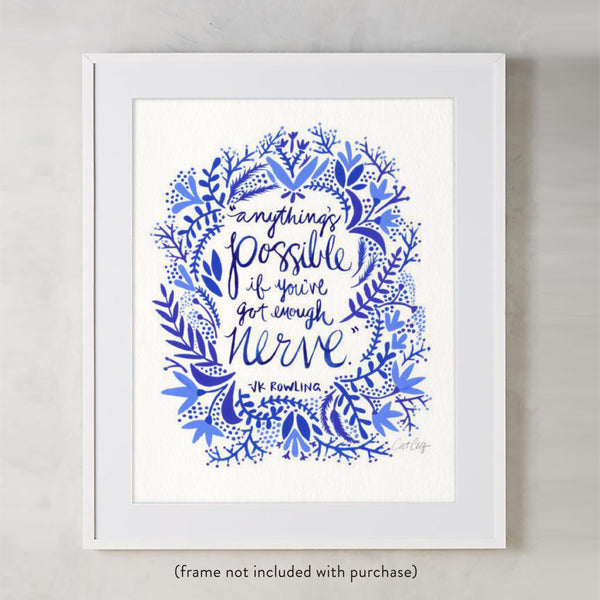 Anything’s Possible – Navy Palette • Art Print