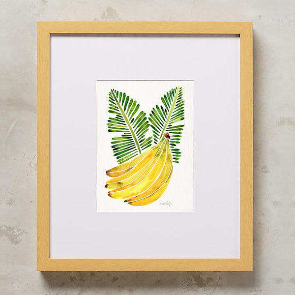 Banana Bunch – Yellow & Green • Art Print