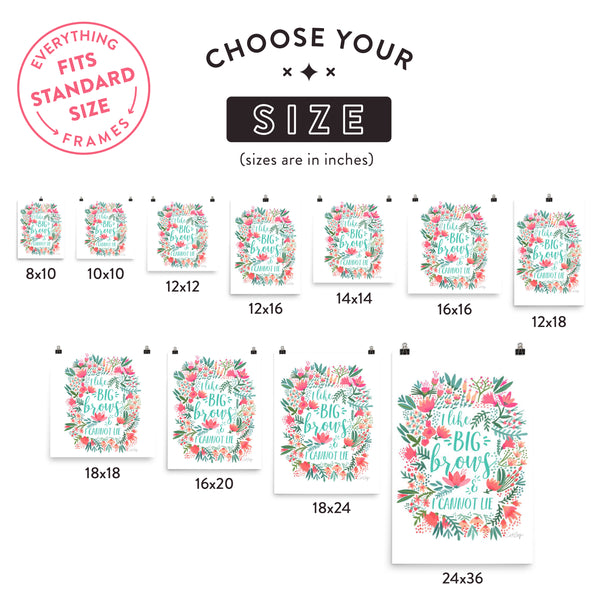 Big Brows – Juicy Palette • Art Print