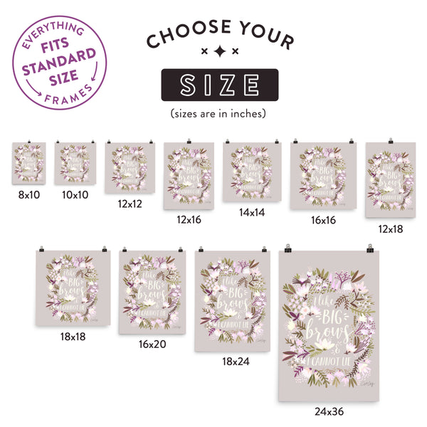 Big Brows – Spring Palette • Art Print