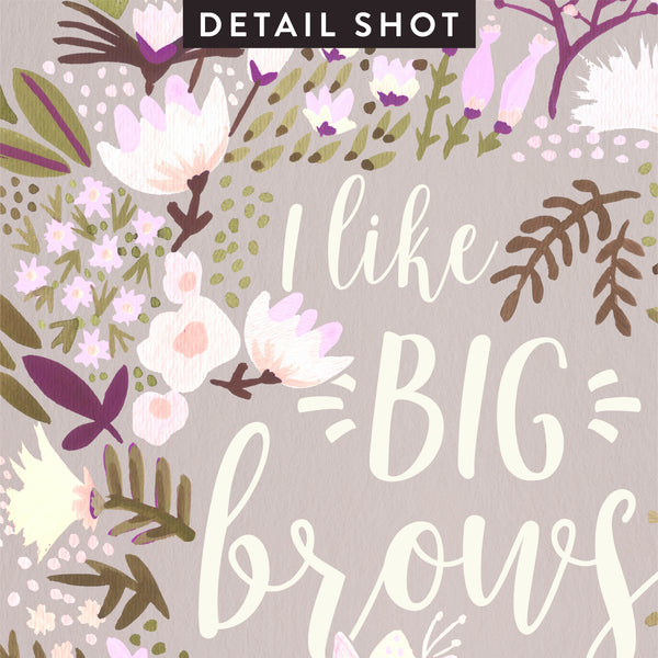 Big Brows – Spring Palette • Art Print
