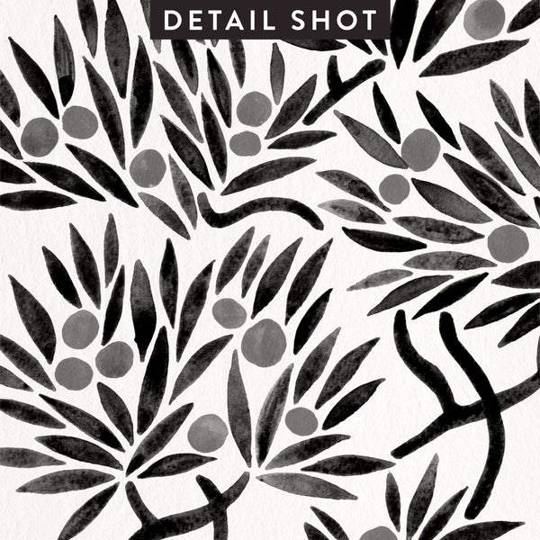 Bonsai Fruit Tree – Black Palette • Art Print