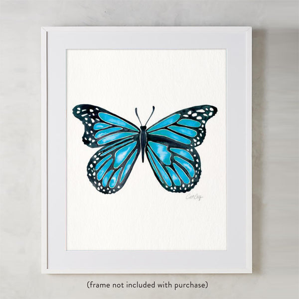 Butterfly – Blue Palette • Art Print