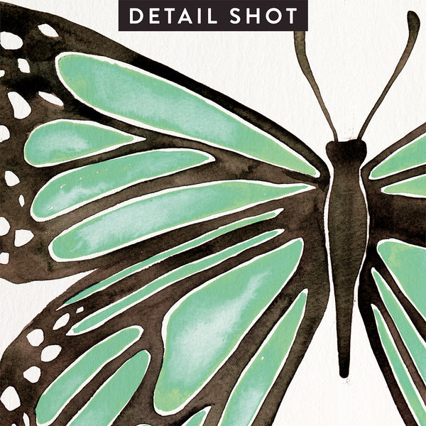 Butterfly – Mint Palette • Art Print