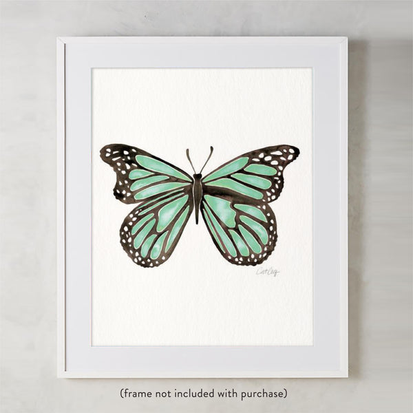 Butterfly – Mint Palette • Art Print