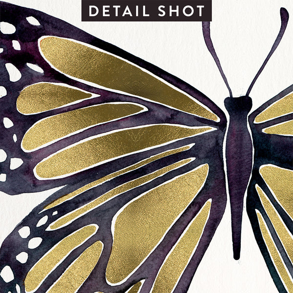 Butterfly – Gold Palette • Art Print