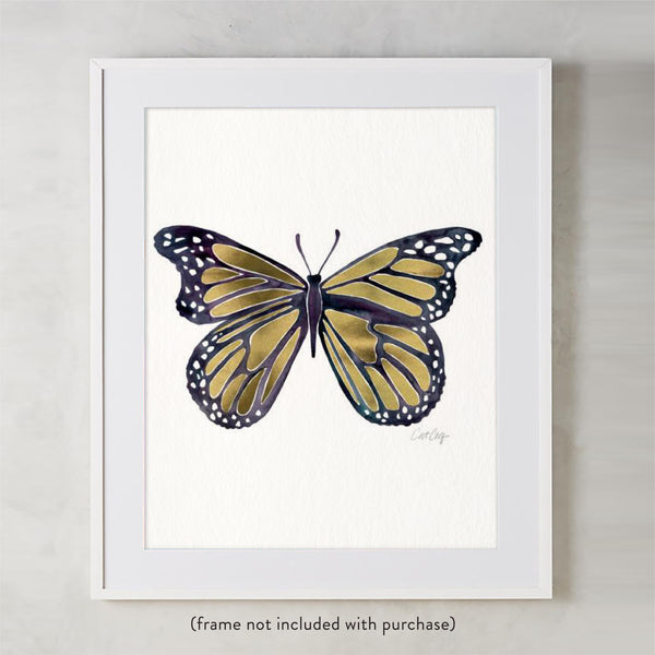 Butterfly – Gold Palette • Art Print