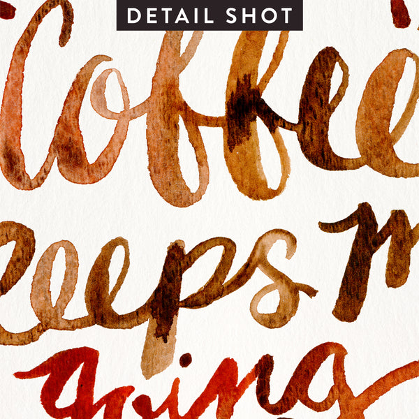 Coffee & Wine – Ombré Palette • Art Print