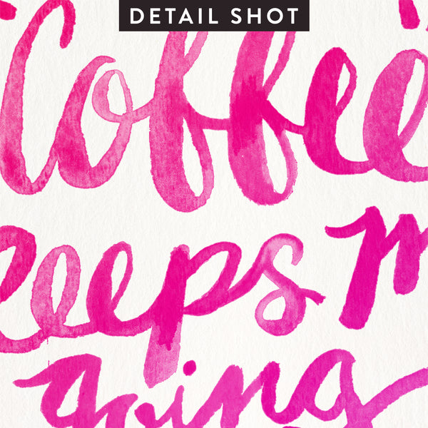 Coffee & Wine – Pink Palette • Art Print