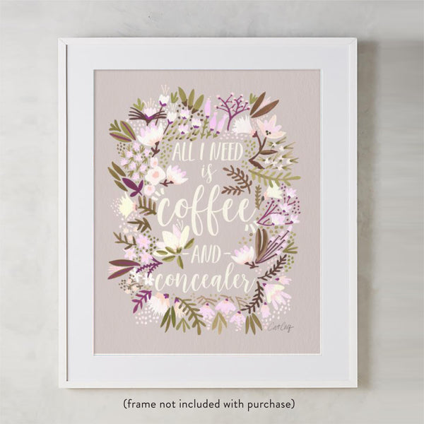 Coffee & Concealer – Spring Palette • Art Print