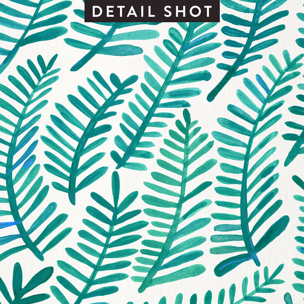 Fronds – Turquoise Palette • Art Print