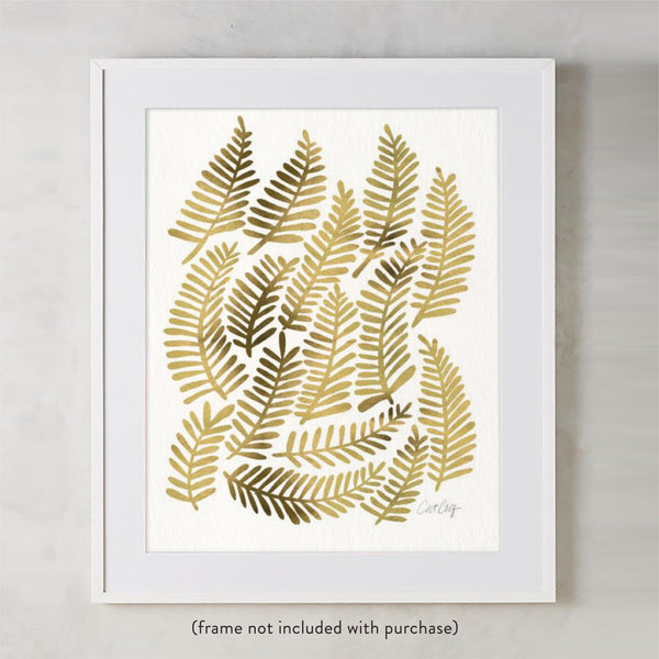 Fronds – Gold Palette • Art Print