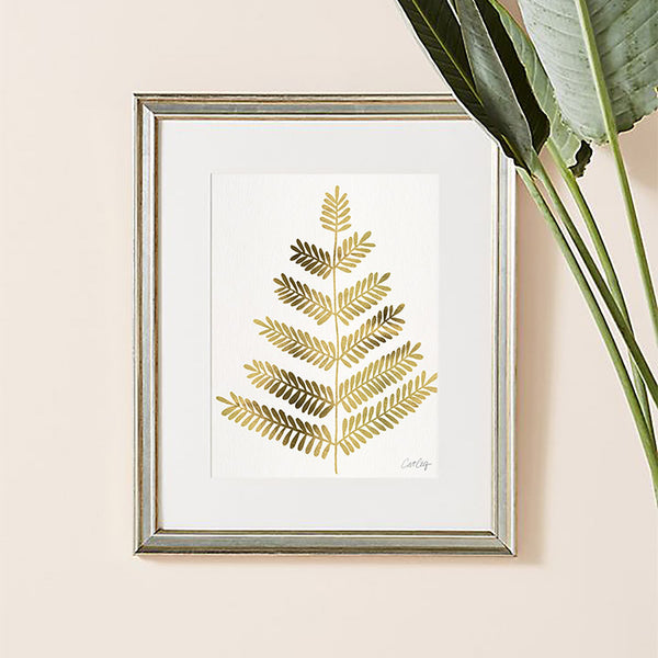Leaflets – Gold Palette • Art Print