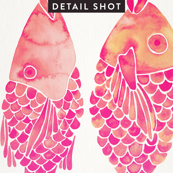 Indonesian Fish – Pink Palette • Art Print