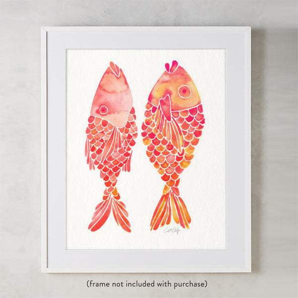 Indonesian Fish – Coral Palette • Art Print