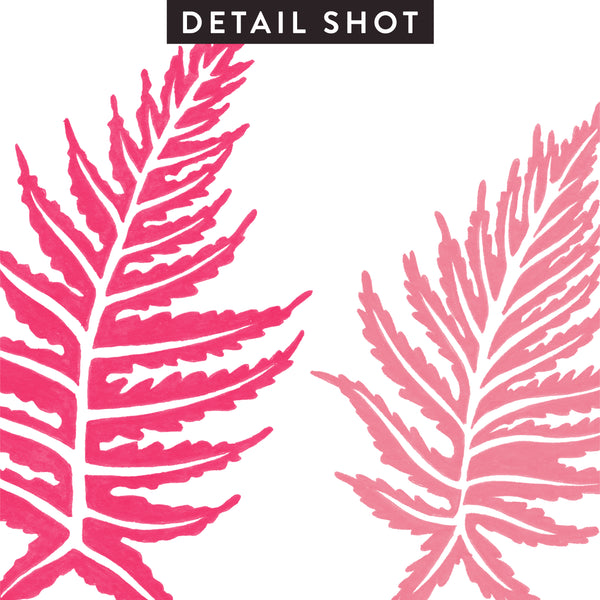 Inked Ferns – Pink Ombré Ink • Art Print