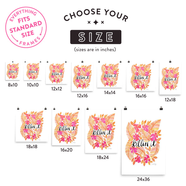 Killin' It – Melon Ombré Palette • Art Print