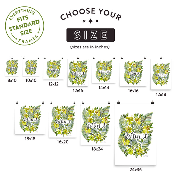 Killin' It – Yellow Palette • Art Print