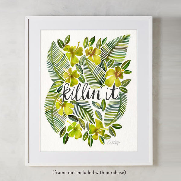 Killin' It – Yellow Palette • Art Print