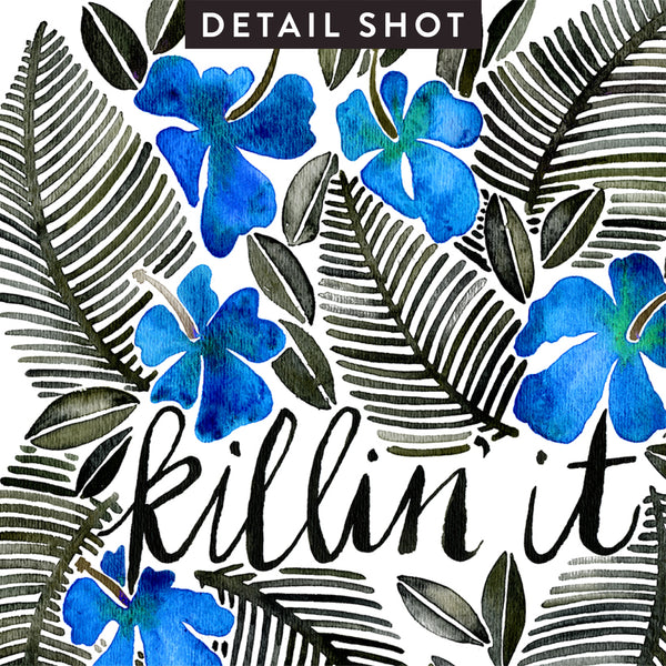 Killin' It – Navy & Black Palette • Art Print