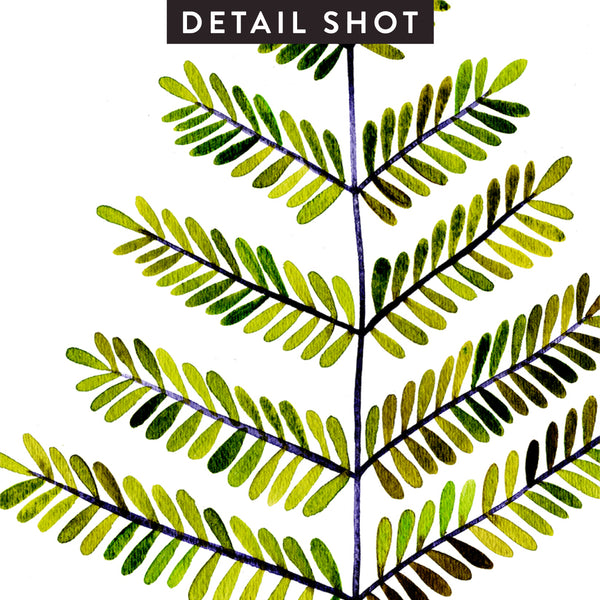 Leaflets – Green Palette • Art Print