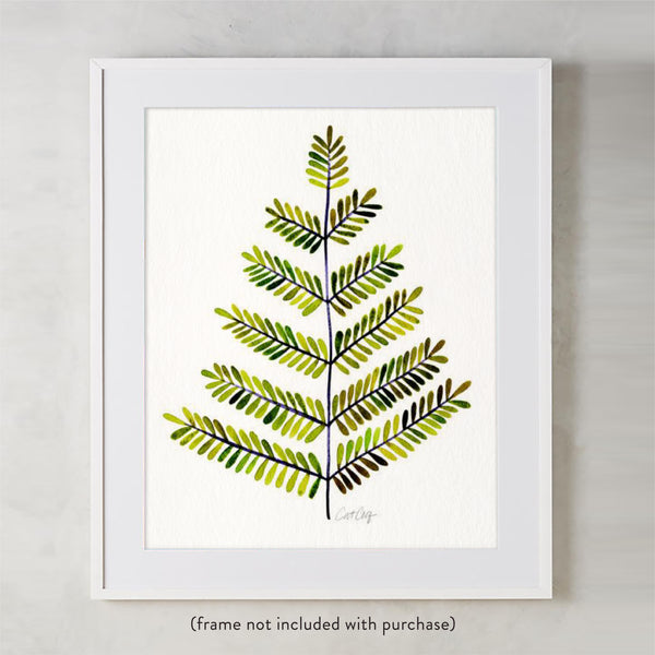 Leaflets – Green Palette • Art Print