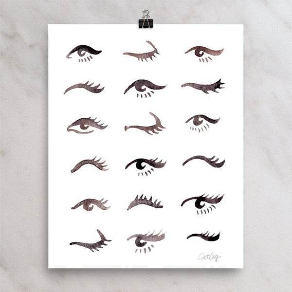 Mascara Envy – Black Palette • Art Print