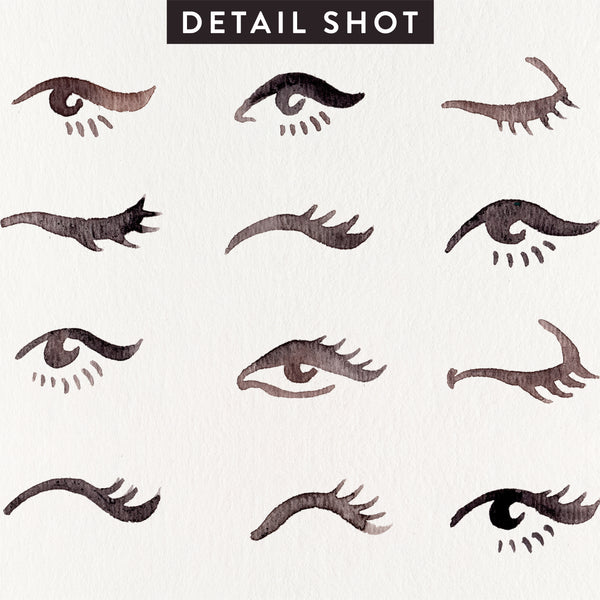 Mascara Envy – Black Palette • Art Print