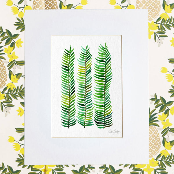 Stems – Green Palette  •  Art Print