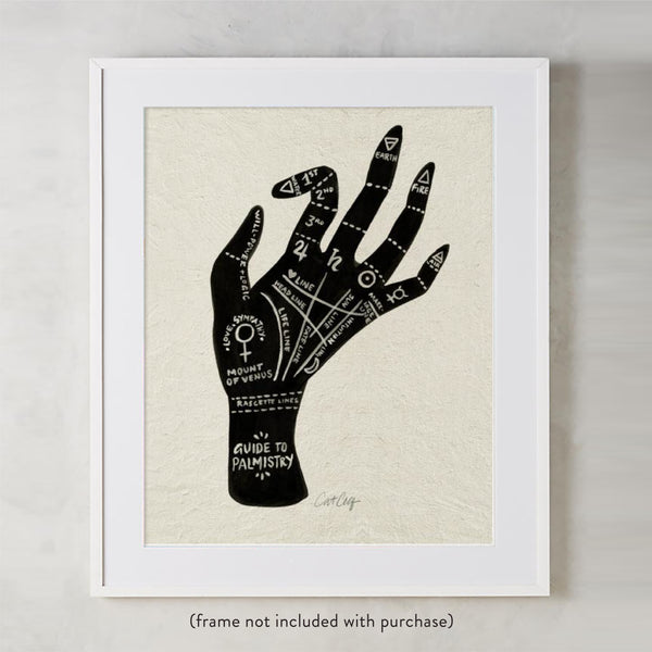 Palmistry – Black Hand • Art Print