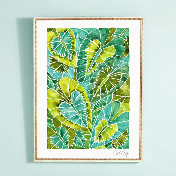 Schismatoglottis Calyptrata – Green Palette • Art Print
