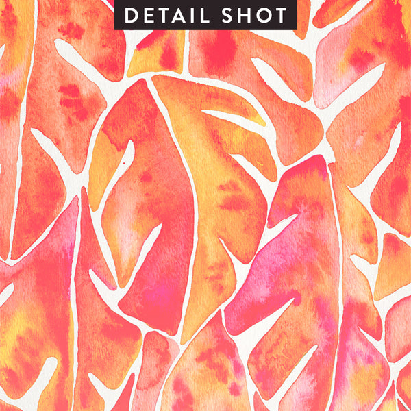 Split Leaf Philodendron – Peach Palette • Art Print