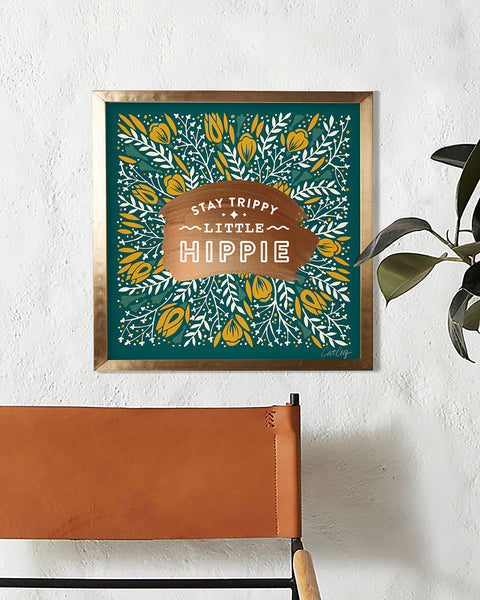 Stay Trippy Little Hippie - Teal