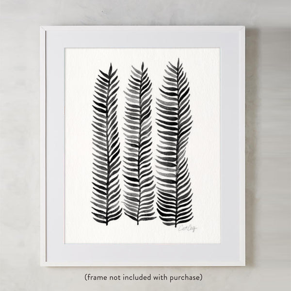 Stems – Black Palette  •  Art Print