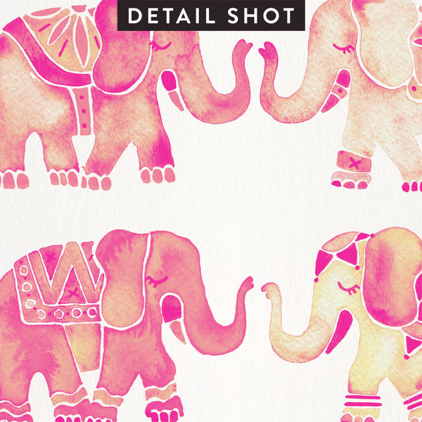 Elephant Collection – Pink Ombré Palette • Art Print