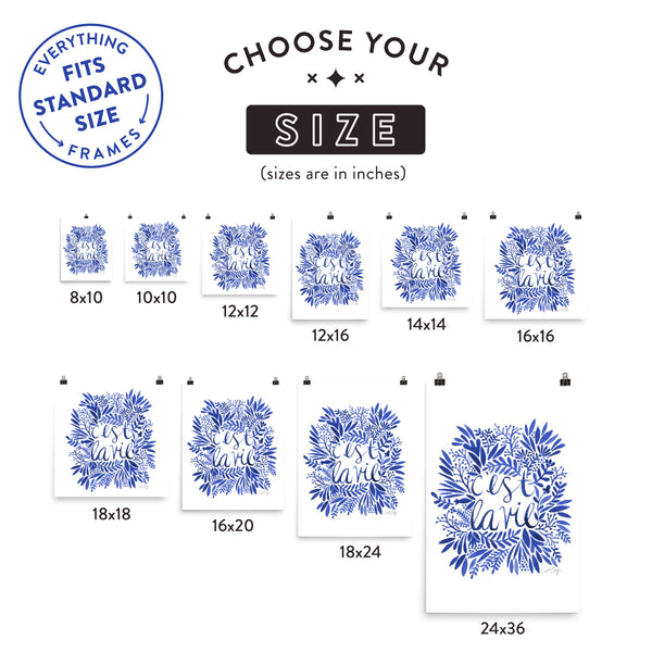 That’s Life – Navy Palette • Art Print