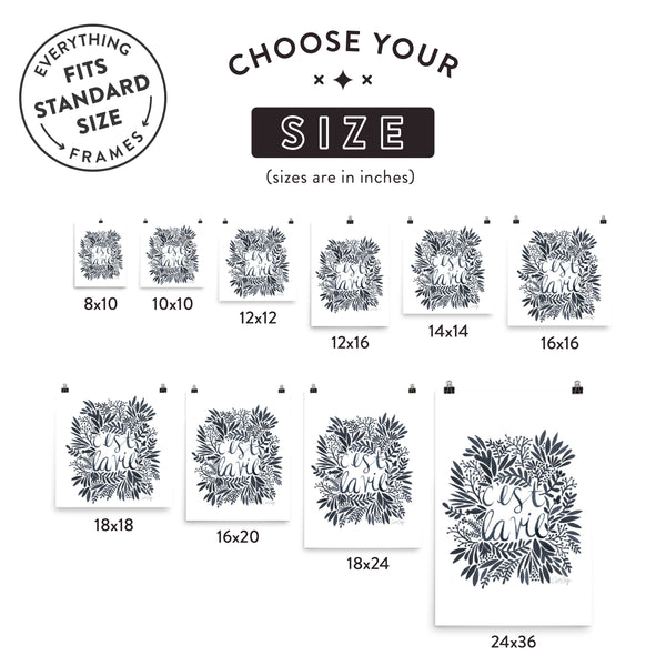 That’s Life – Black Palette • Art Print